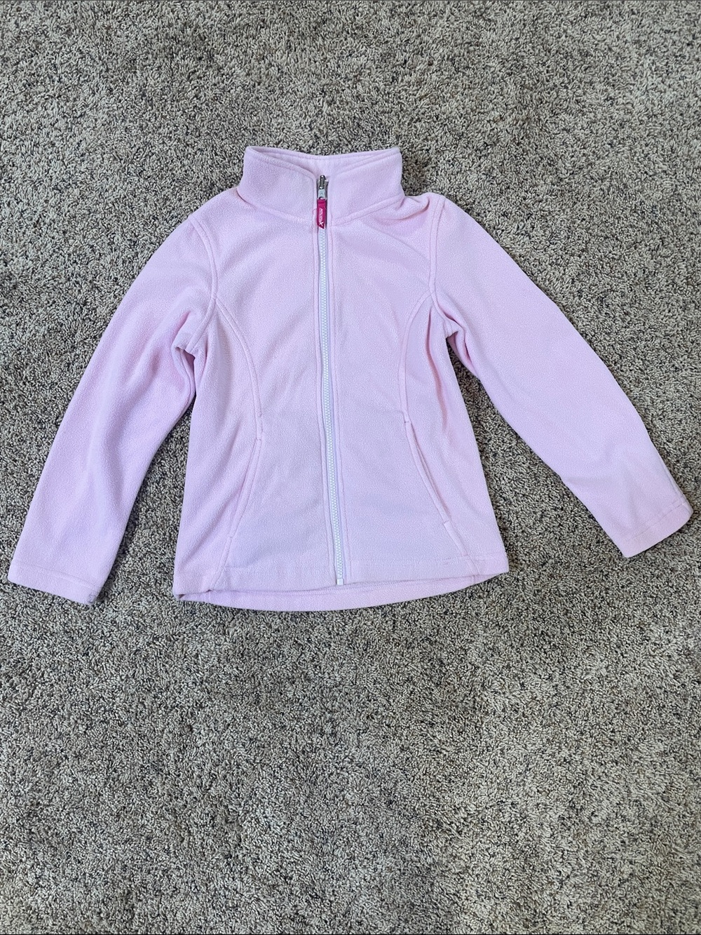 Light Pink Full-Zip Fleece Jacket